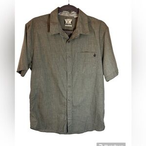 Volcom men’s gray button down size medium